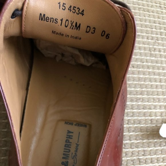 Johnston & Murphy Signature Tan Leather Oxfords